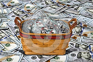 Basket full of Cash.