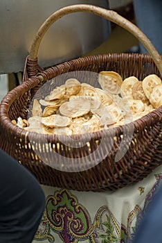 Basket full of cheese