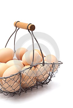 A Basket Full of Fresh Farm Eggs