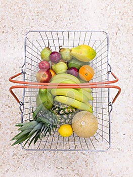 basket full of fruits