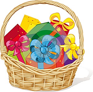 Basket full of gifts