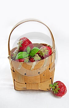 Basket full of strawberries