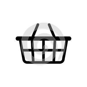 Basket icon. Vector isolated icon. Online shopping sign or symbol. Buy shop