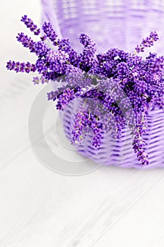 Basket of lavende