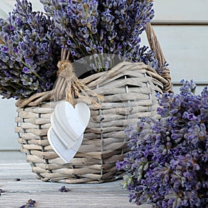 Basket of lavender