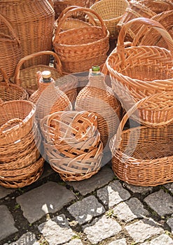 Basket market, small busines, home made photo