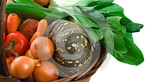 Basket of Market Vegetables