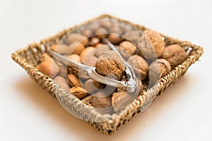 Basket with nuts