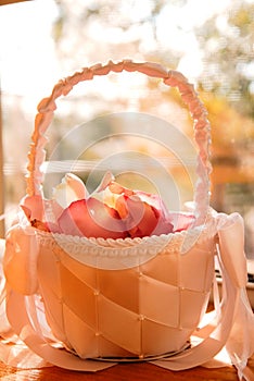 Basket of pedals. photo