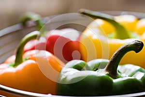 Basket of peppers photo