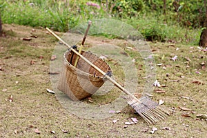 The basket and the rake