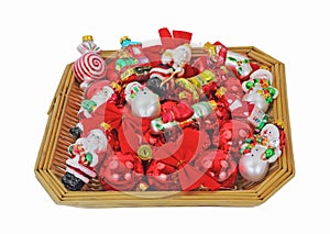 Basket Small Christmas Ornaments