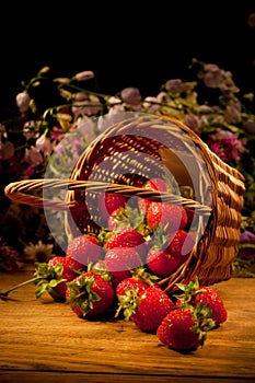 Basket With Strawberry