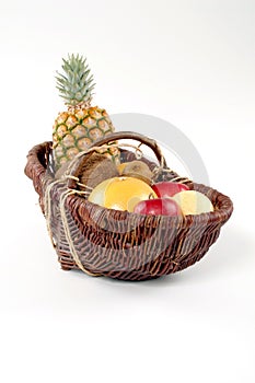 Basket of tropical fruit