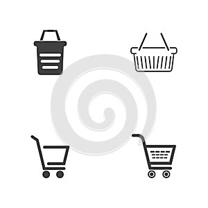 Basket vector icon, Shopping Sign Online