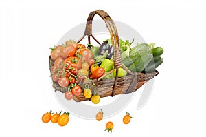 Basket with vegetables