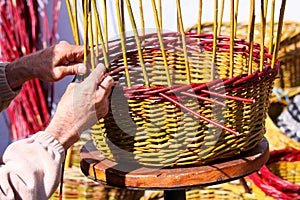 Basket weaving photo