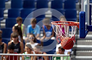 Basketball action