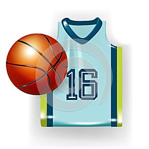 Basketball apparel and ball