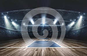 Basketball arena, 3d rendering