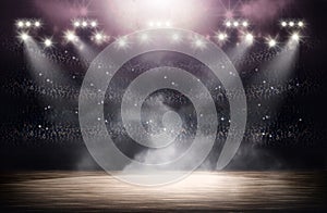 Basketball arena background