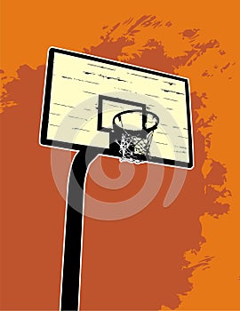 Basketball backboard photo