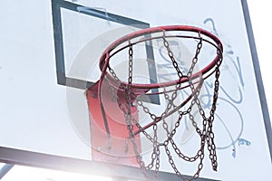 Basketball backboard photo
