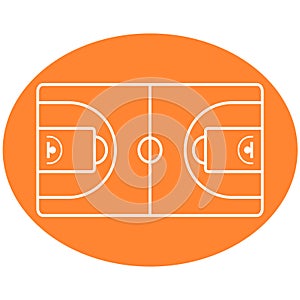 Basketball Ball Court vector