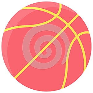 Basketball ball icon, High school related vector illustration
