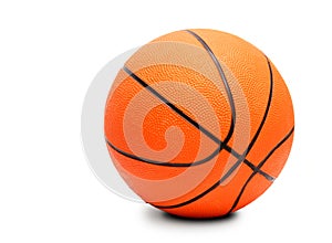 Basketball ball. Isolated on white.