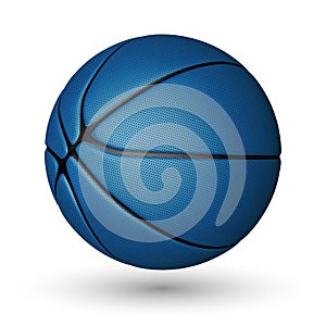 Basketball ball isolated on a white background. Realistic Vector Illustration