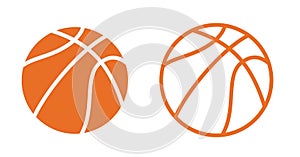 Basketball ball outline