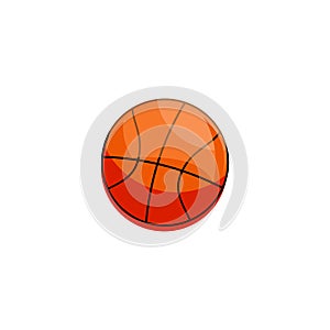 Basketball ball, sport ball or different game ball icon in modern colour design concept on isolated white background. EPS 10