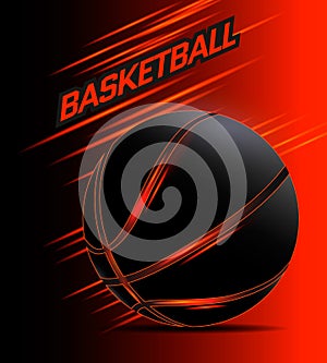 Basketball ball vector