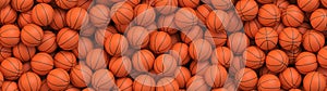 Basketball balls background