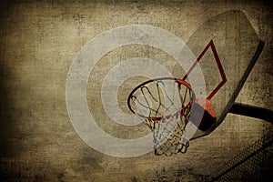 Basketball Basket Grunge