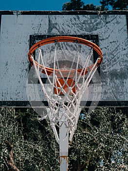 Basketball Basket from a Street Park