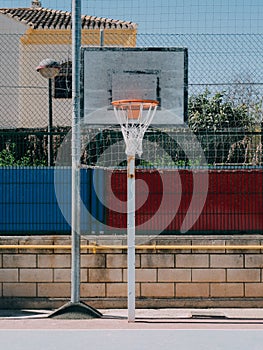 Basketball Basket from a Street Park