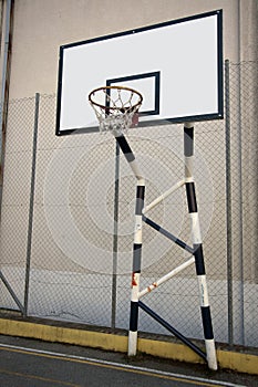 Basketball board and rim photo