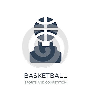 basketball champion icon in trendy design style. basketball champion icon isolated on white background. basketball champion vector