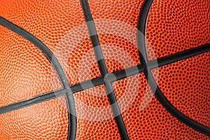 Basketball close up