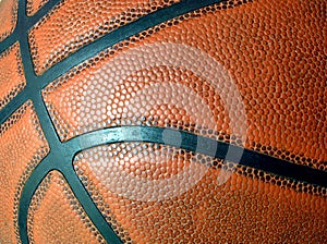 Basketball close-up