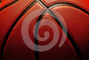 Basketball closeup