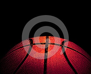 Basketball closeup