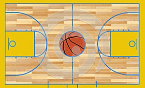 Basketball Court, amateur, Colored court