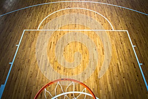 Basketball court indoor