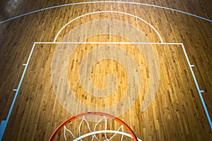 Basketball court indoor photo