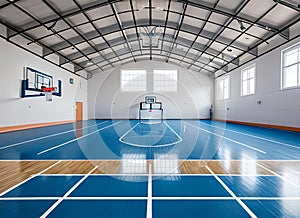 Basketball court. Sport arena