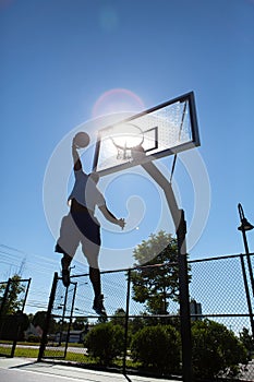 Basketball Dunker Silhouette