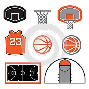 Basketball Elements illustration